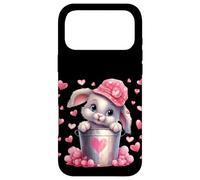 Cute Bunny in Valentines Basket Hearts for Rabbit Mom Coque pour iPhone 17 Pro Max