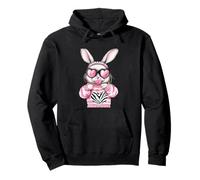 Cute Bunny Rabbit with Bubblegum Heart Sunglasses Sweat à Capuche