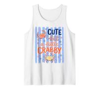 Cute But A Little Crabby Funny Sassy Crab Summer Débardeur