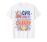 Cute But A Little Crabby Funny Sassy Crab Summer T-Shirt