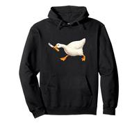 Cute But Dangerous Duck with Knife Funny Silly Duck Meme Sweat à Capuche
