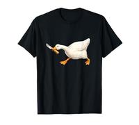 Cute But Dangerous Duck with Knife Funny Silly Duck Meme T-Shirt