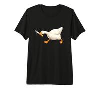 Cute But Dangerous Duck with Knife Funny Silly Duck Meme T-Shirt Haut de Gamme