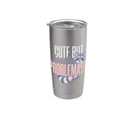 Cute But Kinda Problematic Attitude de personnalité ||- Gobelet isotherme en acier inoxydable double paroi