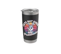 Cute But Kinda Problematic Attitude de personnalité |- Gobelet isotherme en acier inoxydable double paroi