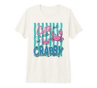 Cute But Little Bit Crabby Amusant Plage côtière Esthétique T-Shirt Haut de Gamme