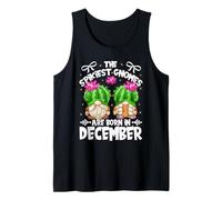 Cute Cactus Birthday Gnomes for Mom Who are Born in December Débardeur