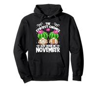 Cute Cactus Birthday Gnomes for Mom Who are Born in November Sweat à Capuche