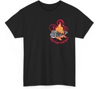 Cute Calcifer May All Your Bacon Burn Scary & Powerful Demon Fire T-Shirt Retro Japanese Wldflowers Unisex Tee Manches Courtes(Medium)