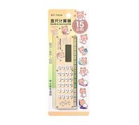 Cute Calculator - ABS + composants électroniques, 15 cm Digital Calculator with Ruler | Portable Lightweight Battery-Powered, Small For Kids, Students, Office, Exams, Homework