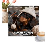 Cute Calendar, Funny Schedule Paper with Writing Area