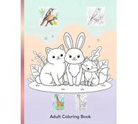 Cute & Calm Animals: Color by Number for Adults - Easy & Large Print Relaxation Coloring Book: Relaxing and Stress-Relief Coloring for Beginners, Seniors, and Animal Lovers