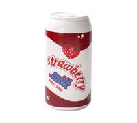 Cute Can Vase, Ceramic Home Vase, Modern Ceramic Vase, Unique Ceramic Vase, Floral Ceramic Vase, Strawberry and Cherry Can Vase, Workplace Flower Vases 7.5x15.5cm for Home