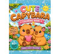 Cute Capybara 2: Coloring Book