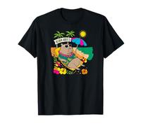 Cute Capybara Beach Float Summer Rodent T-Shirt