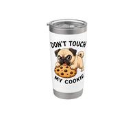 Cute Carlin Cookie Lover Don't Touch My Gobelet isotherme en acier inoxydable double paroi