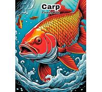 Cute Carp Fish Coloring Book: Adorable Big Fish Designs for Toddlers!