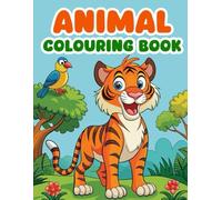 Cute Cartoon Animals with Big Eyes: A Toddler’s First Coloring Book