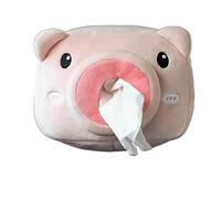 Cute Cartoon Car Tissue Box Plush Animal Tissue Box Car Seat Backrest Car Interior Decorations Car Tissue Holder for Kitchen, Bedroom, Living Room, Family Activity Room, Craft Room, Bathroom (Couleur