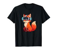 Cute Cartoon Fox Gamer en réalité virtuelle T-Shirt