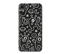 Cute Cartoon Monster Pattern Etui Coque Housse pour iPhone 7, iPhone 8, iPhone SE (2020) (2022)