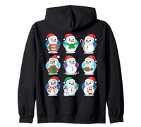 Cute Cartoon Snowman Holiday Collection Festive Xmas Sweat à Capuche