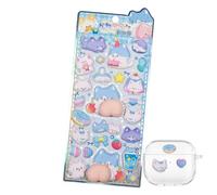 Cute Cartoon Stickers - Eva Scrapbooking Journal Ledger Book Decals | Fun Decorative Sticker Set for Notebook Envelope Tablet Water Cups Wall Guitars Suitcases Luggage Glasses School Supplies