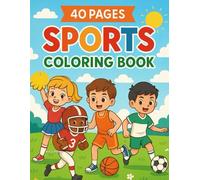 Cute Cartoon-Style Coloring Pages Featuring Sports, Art, Music, Playground Fun, and Active Kids