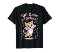 Cute Cat 100 Days of School Celebration for Kids T-Shirt