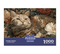 Cute Cat 1000 Piece Brain Training Jigsaw Pet Puzzle, Educational Toy for Children & Adults, Stress Relief Family Game 70x50cm/1000pcs