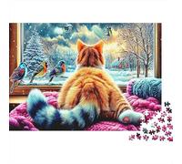 Cute Cat (248)_1 Puzzle 1000 Pièces Educa Jouet en Bois Jeu D'Intelligence Décoration Intérieure Jeu Éducatif Challenge Toy Adultes & Enfants des 14 Ans 52x38cm/1000pcs