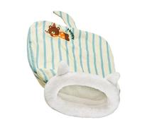 Cute Cat Bed Cave - Warm Pet Sleeping Bag ¦ Soft Cat Sleeping Bag with Plush Comfort for Resting, Animal Nest Shelter, Indoor Sleep Accessory, Small Animal Bed for Bedroom Balcony Outdoor Four Season