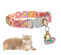 Cute Cat Collar - 6×3×2cm Soft Lace Embroidery Adjustable Cat Collar, Cute Summer Design Cats Collars | Indoor Home Yard Garden Camping Travel Pet Accessory for Small Dogs
