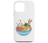 Cute Cat Eating Ramen Bowl Kawaii Food Coque pour iPhone 13 Pro Max