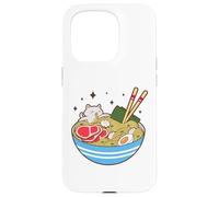 Cute Cat Eating Ramen Bowl Kawaii Food Coque pour iPhone 15 Pro