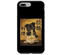 Cute Cat Eating Ramen Noodles Funny Japan Kawaii Cats Coque pour iPhone 7 Plus/8 Plus