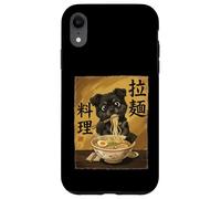 Cute Cat Eating Ramen Noodles Funny Japan Kawaii Cats Coque pour iPhone XR