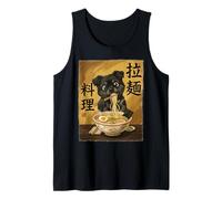 Cute Cat Eating Ramen Noodles Funny Japan Kawaii Cats Débardeur