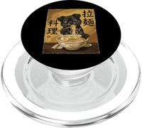 Cute Cat Eating Ramen Noodles Funny Japan Kawaii Cats PopSockets PopGrip pour MagSafe