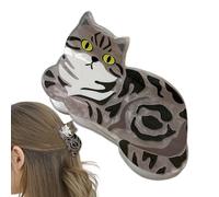 Cute Cat Hair Claw Clip - Small Funny Hairgrips For Women & Girls, Decorative Cat Har Clips For Short & Long Hair, Non-Slip Mini Hir Catch Claw Barrette Accessory