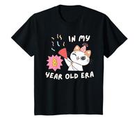 Cute Cat In My 8 Year Old Era Gâteau d'anniversaire amusant pour chaton T-Shirt