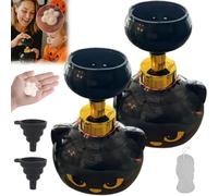 Cute Cat Paw Foam Soap Dispenser, Black Cat Paw Soap Dispenser, Refillable Cats Paw Print Soaps, Halloween Kitty Foaming Pump Bottle Creates Paw-Shaped Foam for Bathroom Kitchen (2pcs)