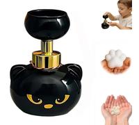 cute cat paw foam soap dispenser,savon empreintes de pattes de chat,distributeur de savon en mousse en forme de patte de chat, Refillable Empty Foam Liquid Container for Bathroom Kitchen-A