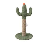 Cute Cat Scratcher, Green Cactus Cat Scratcher Post, Sisal, Flannel, Vertical Natural Kitten Scratch Pole, Stable Nail Poles for All Indoor Kittens, 23.62x11.81x11.81 inches