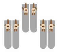 Cute cat socks with balls - High Cotton Funny Animal Fun Crew Socks for Women, Novelty Kitten with Fuzzy Balls Gifts for Women Cat Lovers (3Pcs-C)