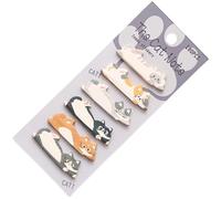 Cute Cat Sticky Notes, Cartoon Paper Marker Pads, 5.71x2.36 Inches Adhesive Memo with Smooth Writing Layer, Colorful Offices Paper Tabs, Study Gear with Playful Style, Message Reminders for Students
