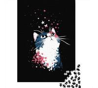 Cute Cat Wallpapers for Girls Puzzles 1000 Pièces Cadeau Unique Jeu Éducatif Défi Jouet À De Qualité Supérieure Peinture Art pour Adultes Et Enfants 38x26cm/1000pcs