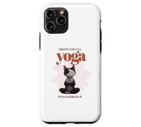 Cute Cat Yoga Spiritual Meditation Zen Balance Namaste Om Coque pour iPhone 11 Pro