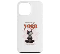 Cute Cat Yoga Spiritual Meditation Zen Balance Namaste Om Coque pour iPhone 13 Pro Max