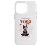 Cute Cat Yoga Spiritual Meditation Zen Balance Namaste Om Coque pour iPhone 14 Pro Max